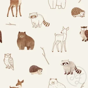 Woodland Animals Tan