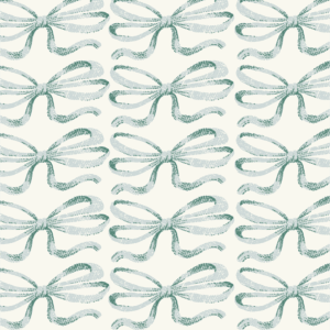 Vintage Bow Allover Blue