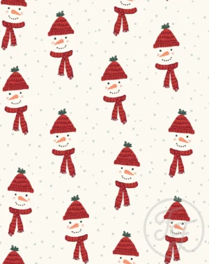 Happy Snowman White