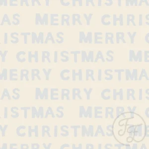 Merry Christmas Light Beige
