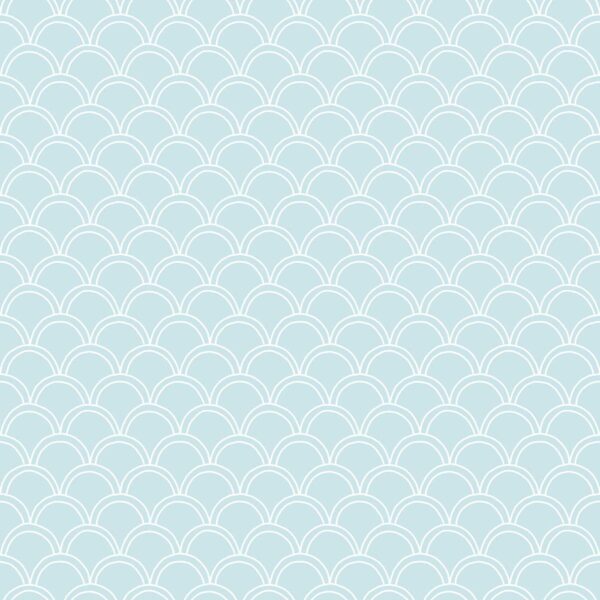 Scallops White Blue