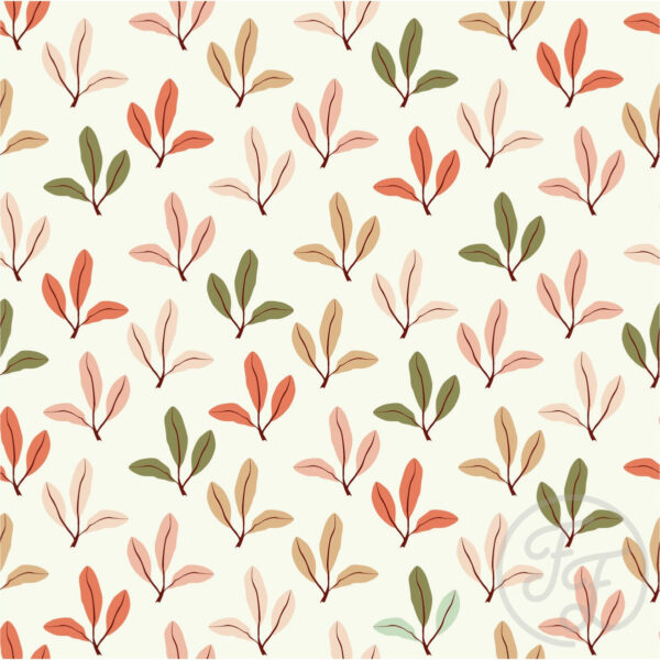 Leaf in Floral White