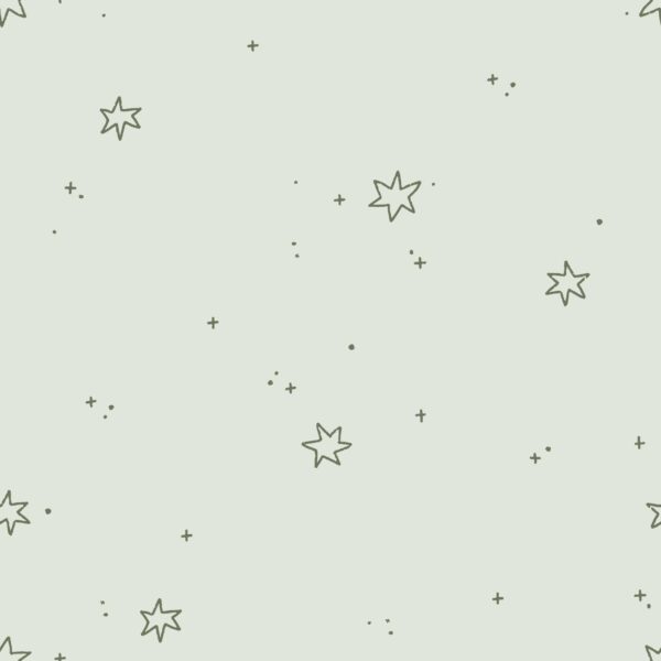 Simple Stars and Sparkles Mint Blue