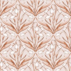 Snowdrops Bouquet Claypink