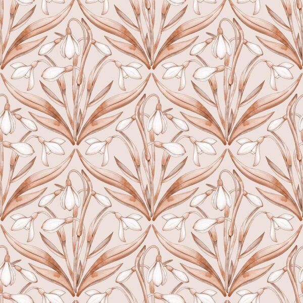 Snowdrops Bouquet Claypink