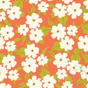 Sunshine Floral in Bittersweet