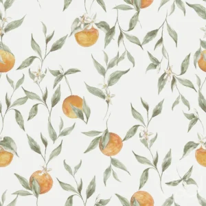 Oranges Green Leaves