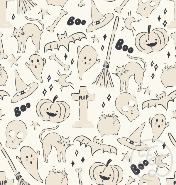 Spooky Mix Plain Ivory Cream