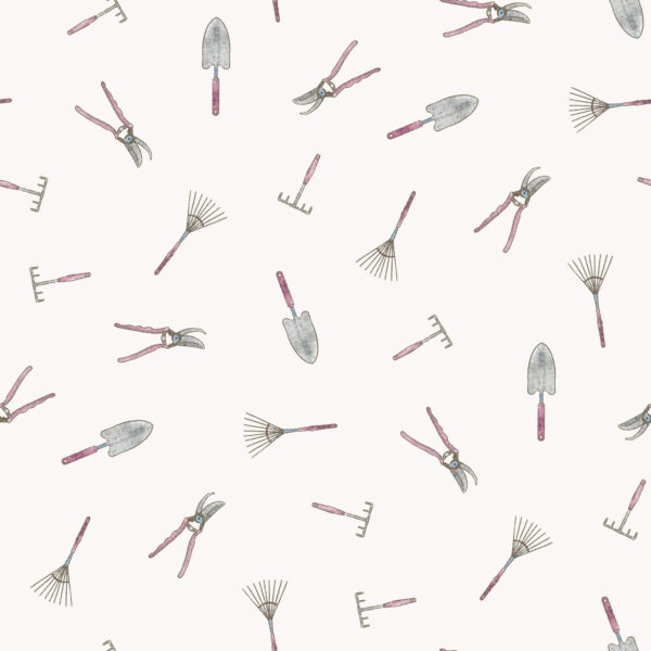 Gardening Tools Pinkish