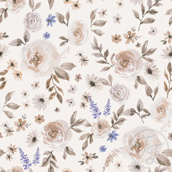 Rose Garden Blue Gold