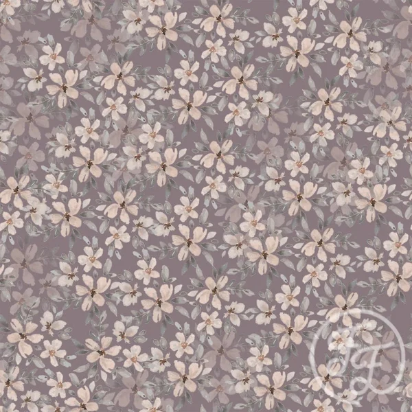 Aquarell Flowers Violet