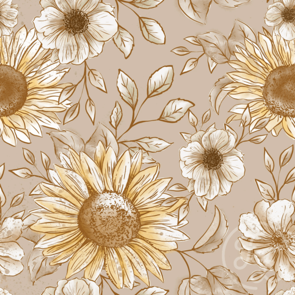 Sunflowers Light Brown