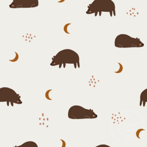 Bears At Night Off White