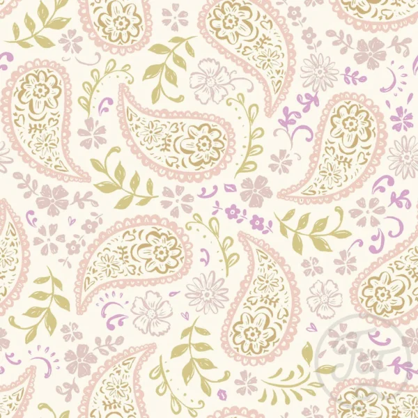 Paisley Pistache & Lila