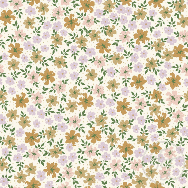 Suzanne Flowers Lila & Brown