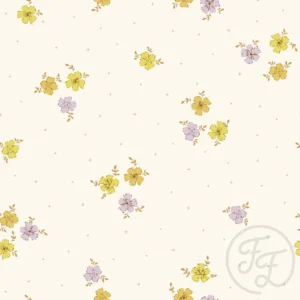 Sparkling Flowers Yellow & Lila