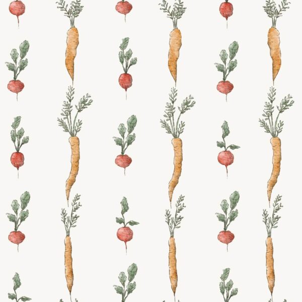 Carrot Radish Vegetables Stripes