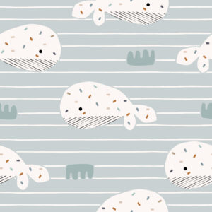 Whales Stripes Light