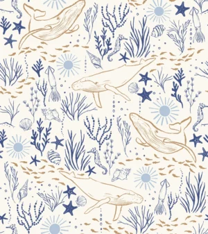 Under The Sea Multi Blue Bronze