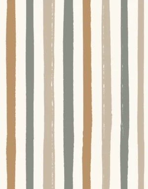 Rough Stripe Multi Green Bronze