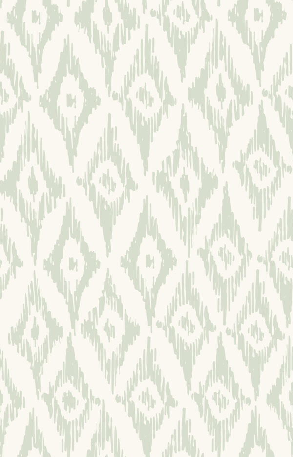 Boho Ikat Light Green