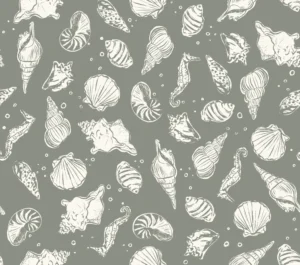 North Shore Seashells Sage Green