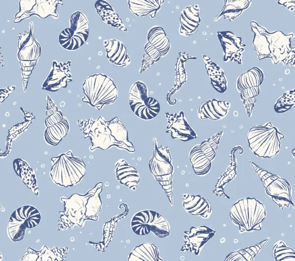 North Shore Seashells Light Blue