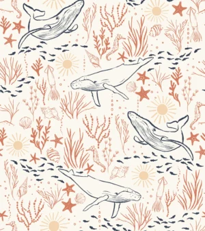 Under The Sea Multi Terracotta Blush