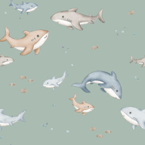 Shark and Baby Seafoam