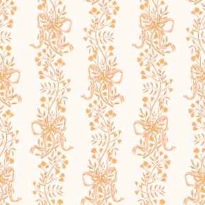 Floral Stripes Peach
