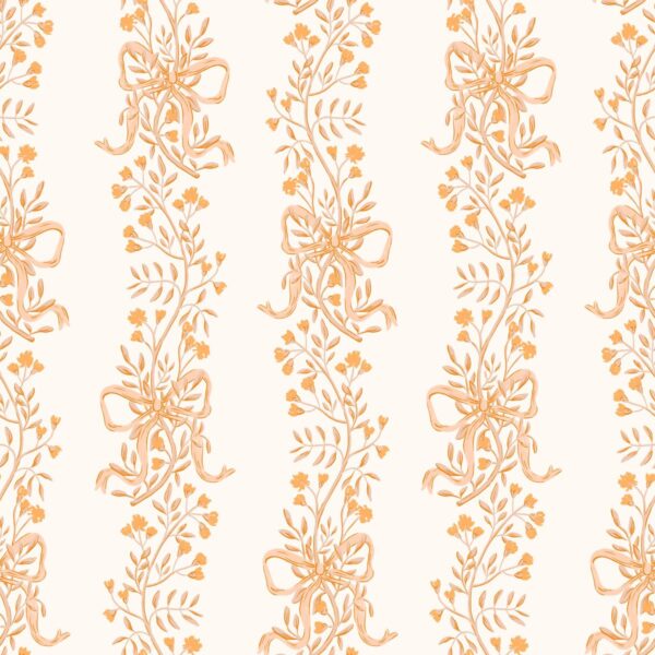 Floral Stripes Peach