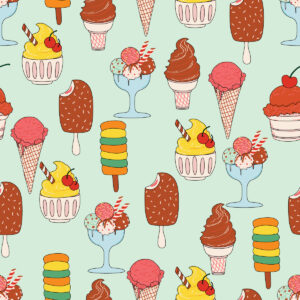 Ice Cream in Tealish Green