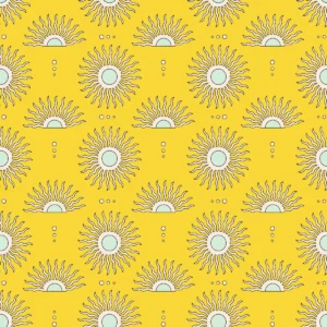 Golden Sunburst in Bright Yellow