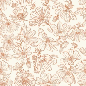 Summertime Floral Cream Caramel