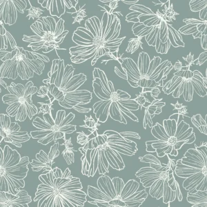 Summertime Floral Green