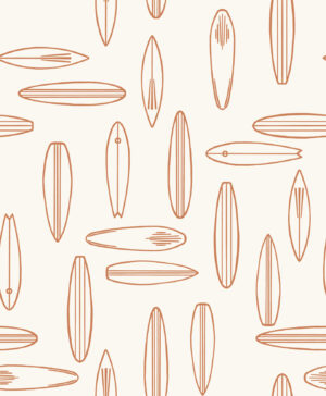 Summer Surfing Cream Rust