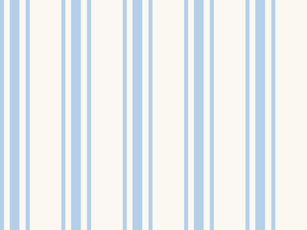 Beach Stripe Cream Light Blue