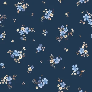 Floral Solveig Blue Navy