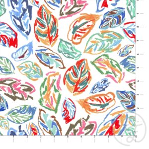 Multi Crayon Leaves
