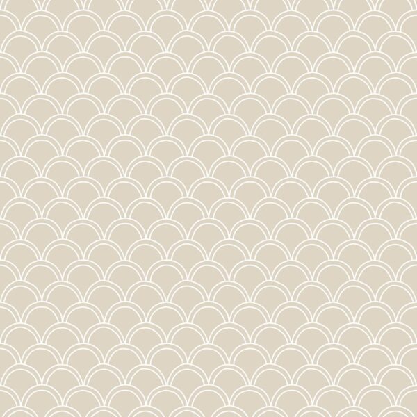 Scallops Beige White