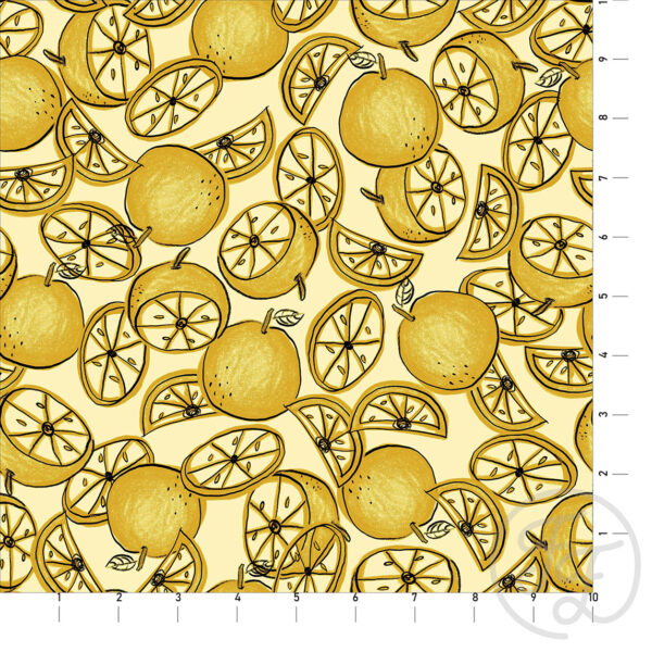 Juicy Oranges in Yellow