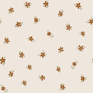 Mini brown flowers_offwhite