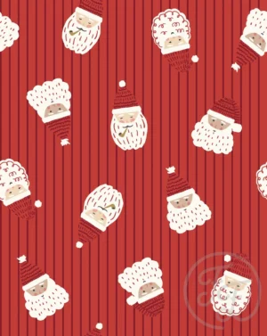 Tossed Santa Red