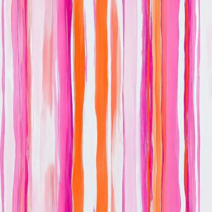Hot Pink and Orange Stripes - Jersey 230 gsm - Per Half Meter