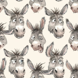 Donkey Silly - Jersey 230 gsm - Per Half Meter