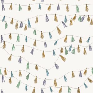 Party Garland Blue OffWhite