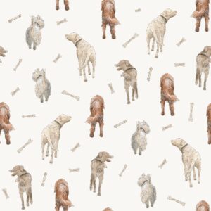 Dog Bums With Bones Offwhite