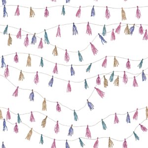 Party Garland Pink White