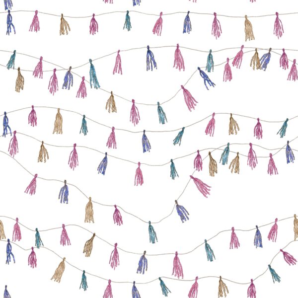 Party Garland Pink White
