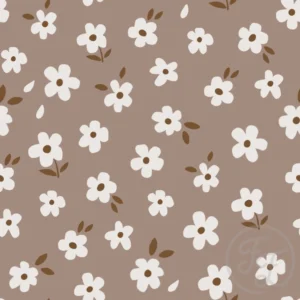 70s Flowers Brown